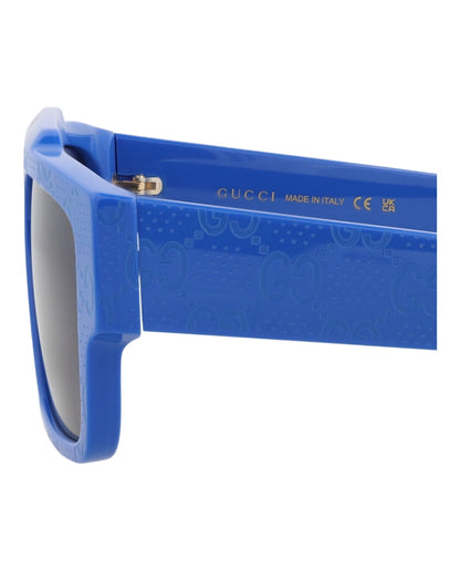 Gucci Square-Frame Recycled Acetate Sunglasses Blue Blue Blue (GG1460S-30014460-008)