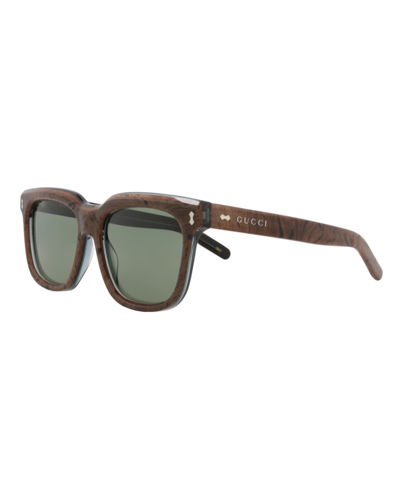 Gucci Square-Frame Recycled Acetate Sunglasses Blue Blue Green (GG1523S-30014802-003)
