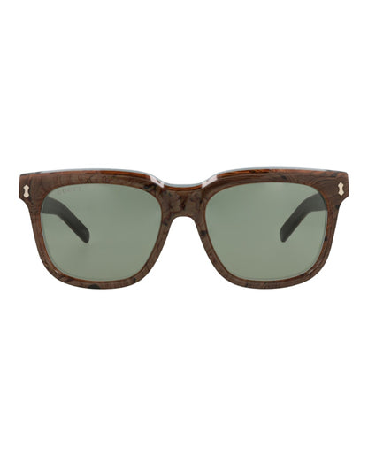Gucci Square-Frame Recycled Acetate Sunglasses Blue Blue Green (GG1523S-30014802-003)