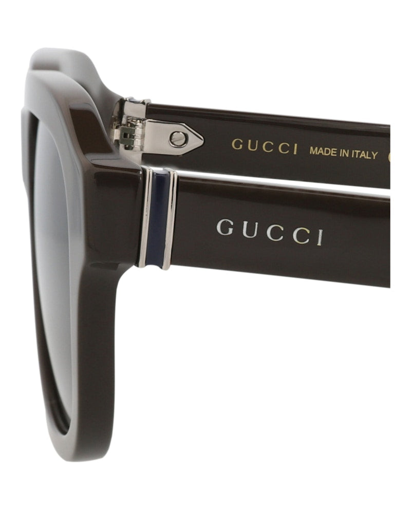Gucci Square-Frame Recycled Acetate Sunglasses Brown Brown Green (GG1508S-30014786-004)