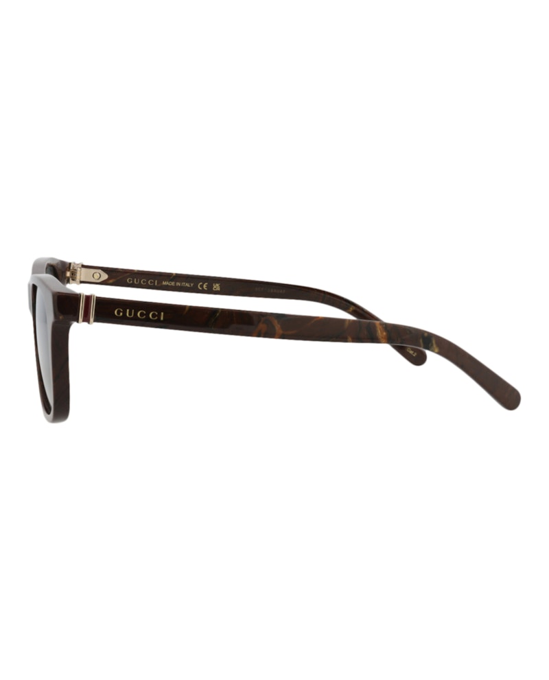 Gucci Square-Frame Recycled Acetate Sunglasses Brown Brown Grey (GG1671S-30015460-003)