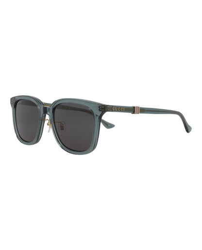 Gucci Square-Frame Recycled Acetate Sunglasses Green Green Grey (GG1498SK-30014782-003)