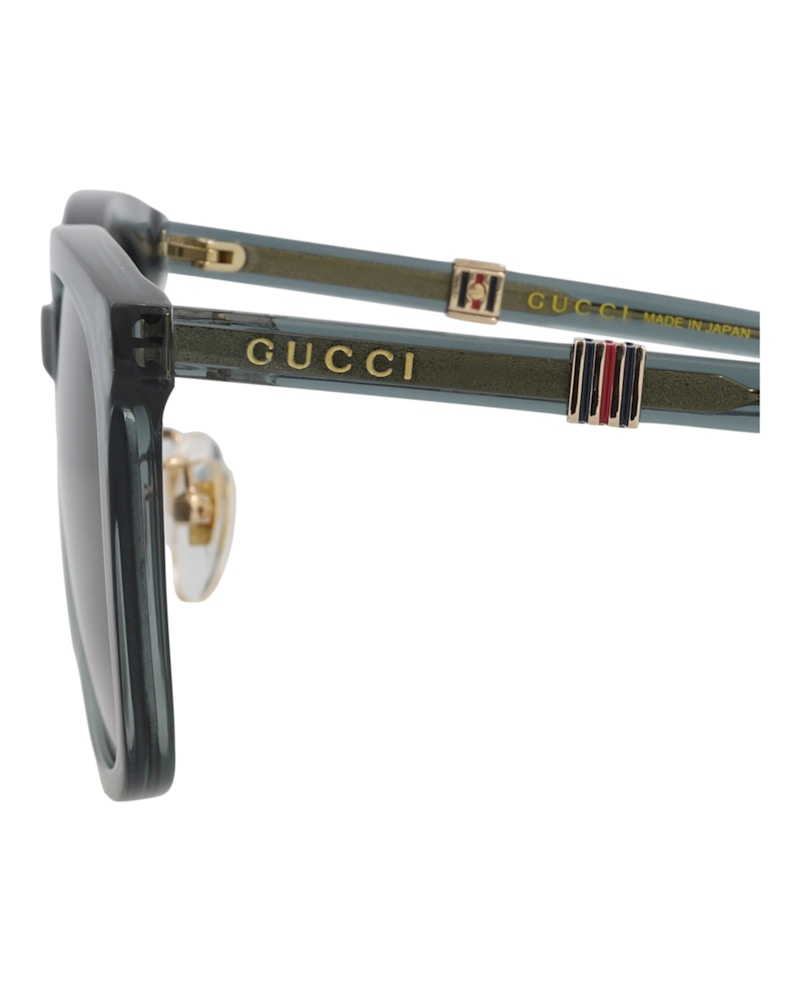 Gucci Square-Frame Recycled Acetate Sunglasses Green Green Grey (GG1498SK-30014782-003)