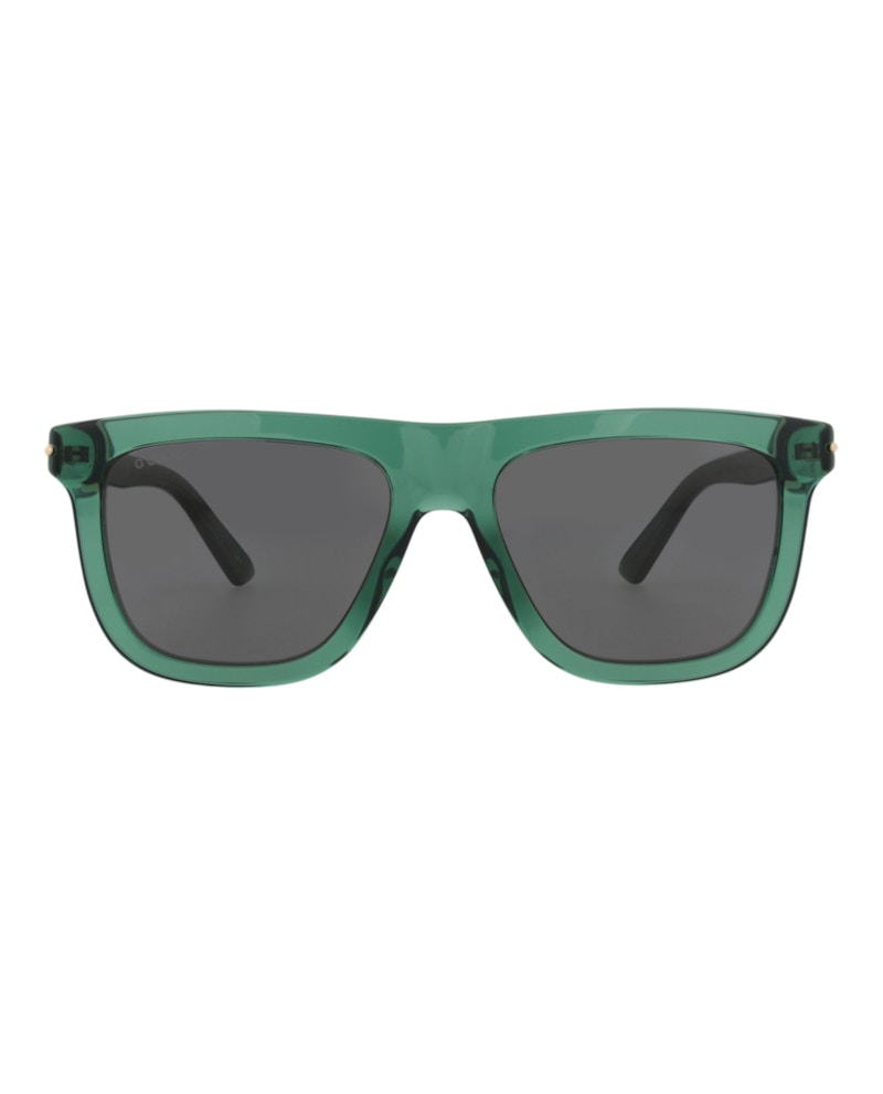 Gucci Square-Frame Recycled Acetate Sunglasses Green Green Grey (GG1502S-30014783-003)