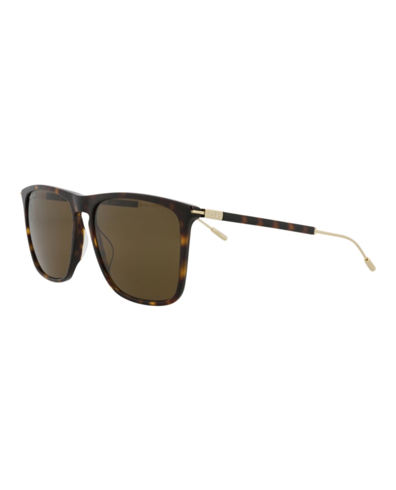 Gucci Square-Frame Recycled Acetate Sunglasses Havana Gold Brown (GG1269S-30013857-002)