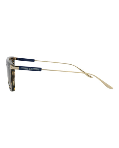 Gucci Square-Frame Recycled Acetate Sunglasses Havana Gold Brown (GG1437S-30014438-003)