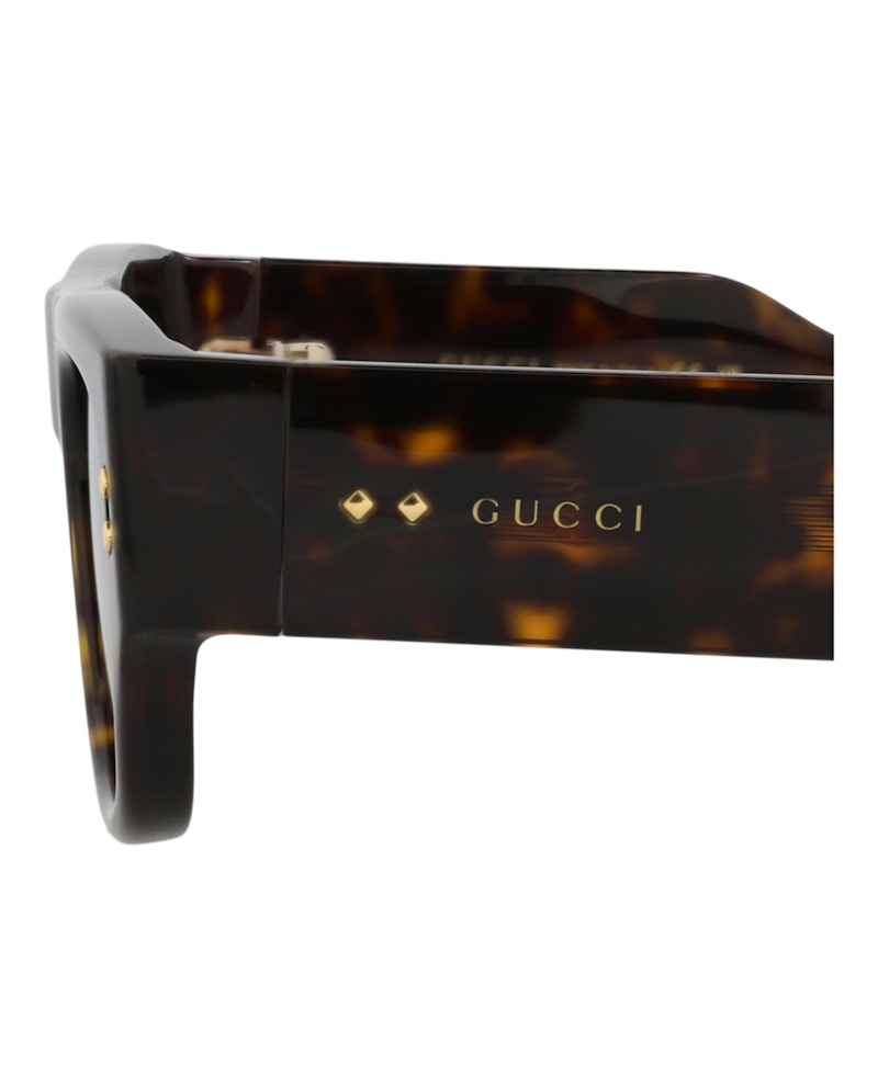 Gucci Square-Frame Recycled Acetate Sunglasses Havana/Havana/Brown (GG1262S-30013828-002)