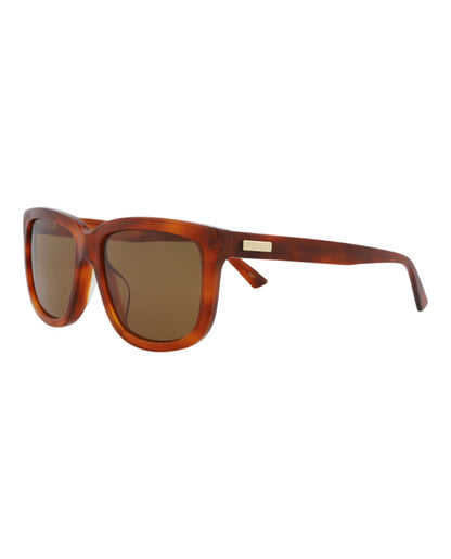 Gucci Square-Frame Recycled Acetate Sunglasses Havana/Havana/Brown (GG1317SA-30013862-002)