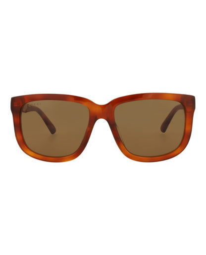 Gucci Square-Frame Recycled Acetate Sunglasses Havana/Havana/Brown (GG1317SA-30013862-002)