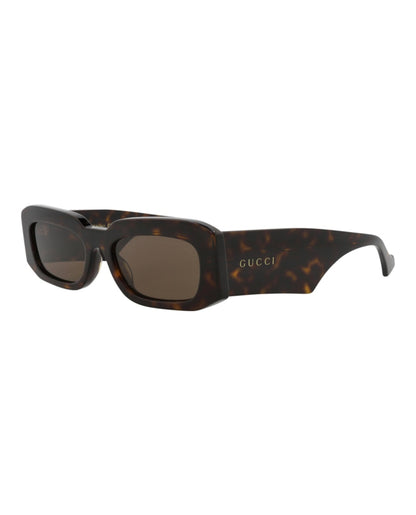 Gucci Square-Frame Recycled Acetate Sunglasses Havana Havana Brown (GG1426S-30014474-002)