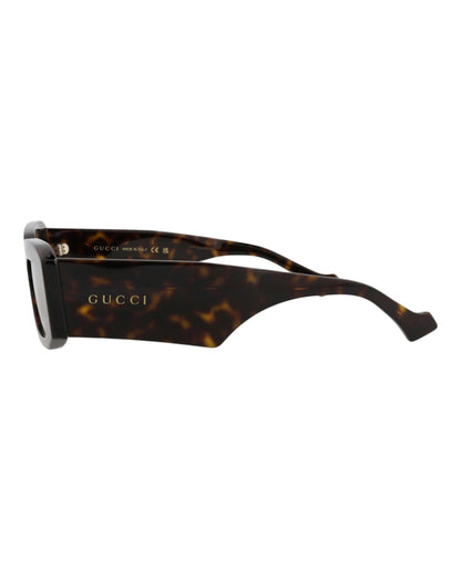 Gucci Square-Frame Recycled Acetate Sunglasses Havana Havana Brown (GG1426S-30014474-002)