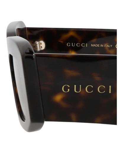 Gucci Square-Frame Recycled Acetate Sunglasses Havana Havana Brown (GG1426S-30014474-002)