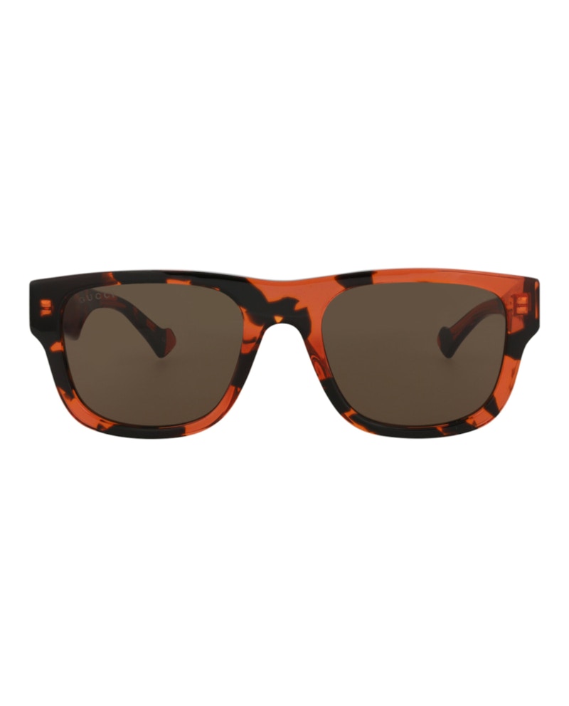 Gucci Square-Frame Recycled Acetate Sunglasses Havana Havana Brown (GG1427S-30014475-004)