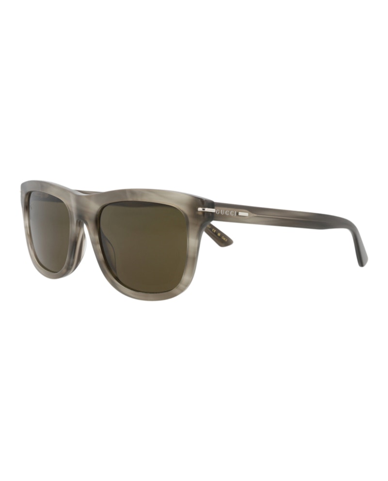 Gucci Square-Frame Recycled Acetate Sunglasses Havana Havana Brown (GG1444S-30014443-003)