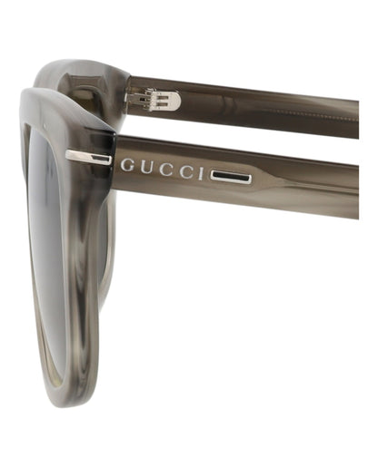 Gucci Square-Frame Recycled Acetate Sunglasses Havana Havana Brown (GG1444S-30014443-003)