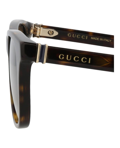 Gucci Square-Frame Recycled Acetate Sunglasses Havana Havana Brown (GG1671S-30015460-006)