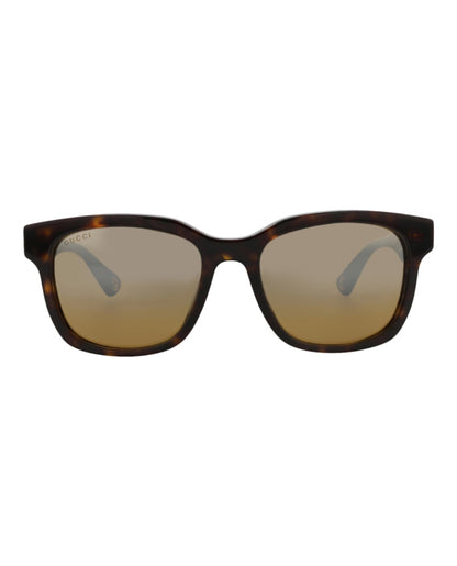 Gucci Square-Frame Recycled Acetate Sunglasses Havana Havana Silver (GG1639SA-30015103-002)