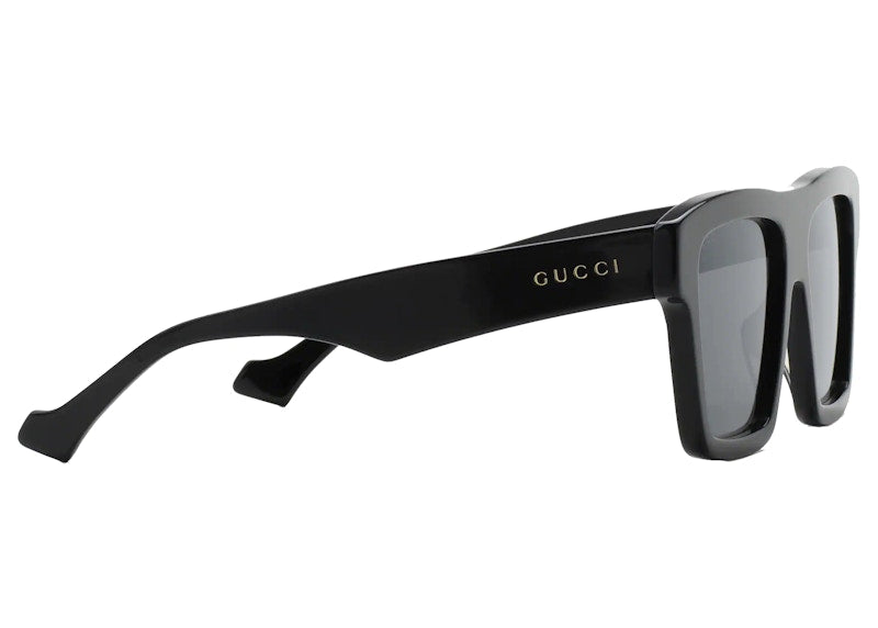 Gucci Square Frame Sunglasses Black/Black (663749 J0740 1012)