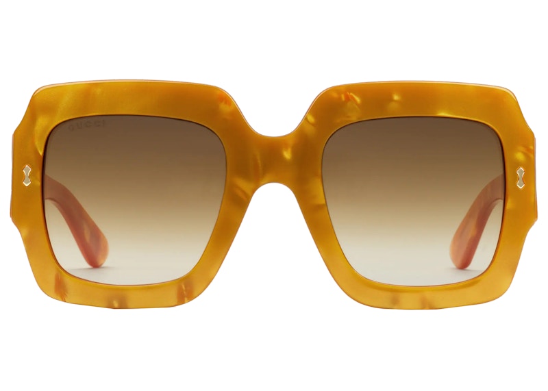 Gucci Square Frame Sunglasses Yellow (691323 J0744 7023)