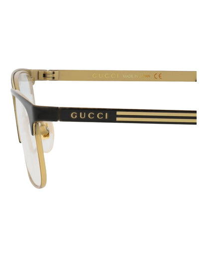 Gucci Square-Frame Titanium Optical Frames Black Black Transparent (GG0700OJ-30008639-001)