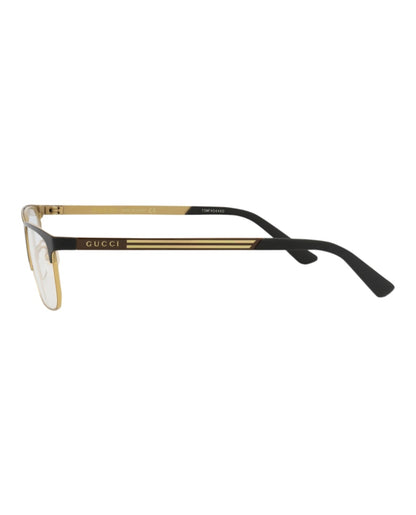 Gucci Square-Frame Titanium Optical Frames Black Brown Transparent (GG0700OJ-30008639-002)