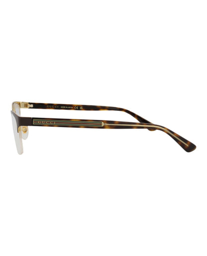 Gucci Square-Frame Titanium Optical Frames Gold Crystal (GG0387OJ-30006069-002)