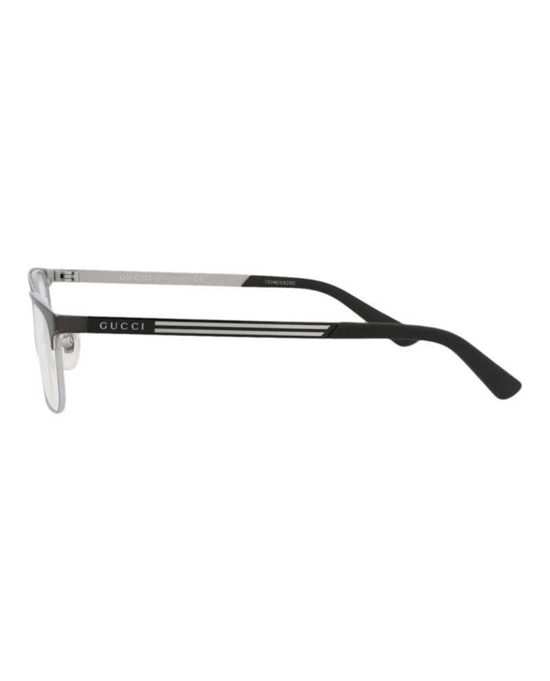 Gucci Square-Frame Titanium Optical Frames Ruthenium Black Transparent (GG0700OJ-30008639-003)