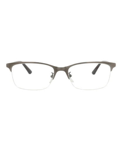 Gucci Square-Frame Titanium Optical Frames Ruthenium Havana Transparent (GG0132OJ-30001567-003)