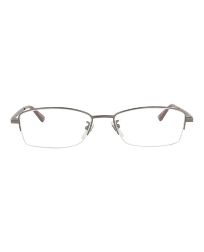 Gucci Square-Frame Titanium Optical Frames Ruthenium Ruthenium Transparent (GG1060OJ-30011720-001)