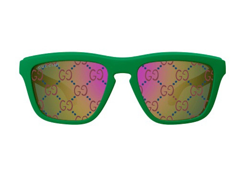Gucci Square Logo Frame Sunglasses Green/Blue (GG1571S-004)