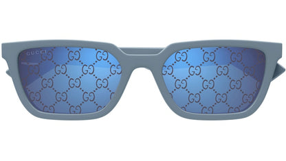 Gucci Square Logo Frame Sunglasses Light Blue/Purple (GG1539S-003-55)