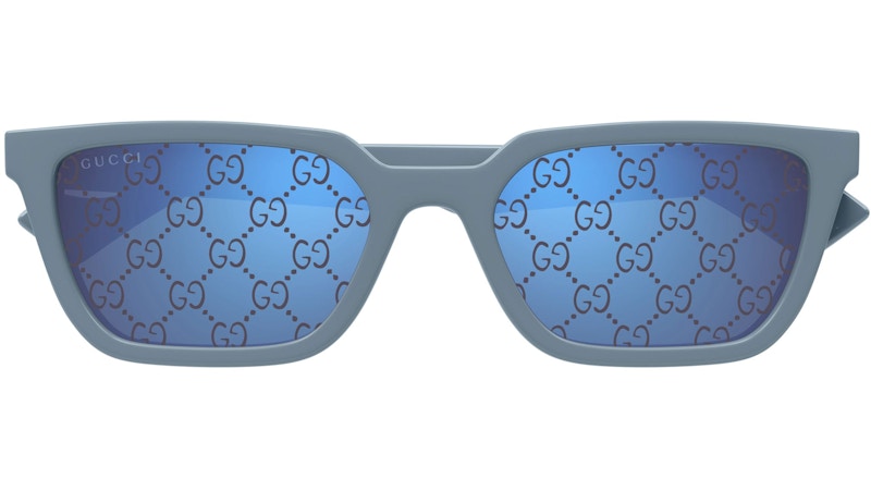 Gucci Square Logo Frame Sunglasses Light Blue/Purple (GG1539S-003-55)