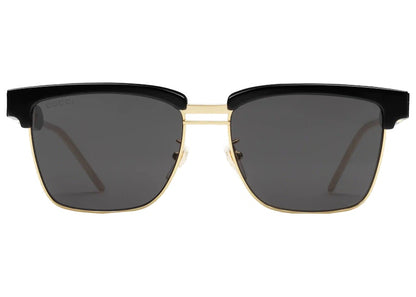 Gucci Square Metal And Acetate Sunglasses Black (596071 J0770 1011)