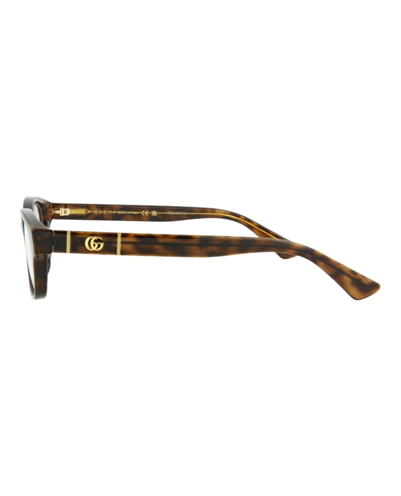 Gucci Square Rectangle Optical Frames Havana/Havana/Transparent (GG0639OA-30008598-002)