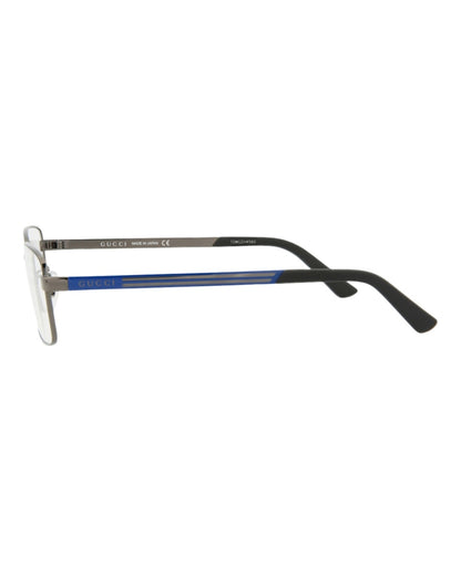 Gucci Square Rectangle Optical Frames Ruthenium/Blue/Transparent (GG0693O-30008616-003)