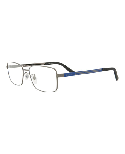 Gucci Square Rectangle Optical Frames Ruthenium/Blue/Transparent (GG0693O-30008616-003)