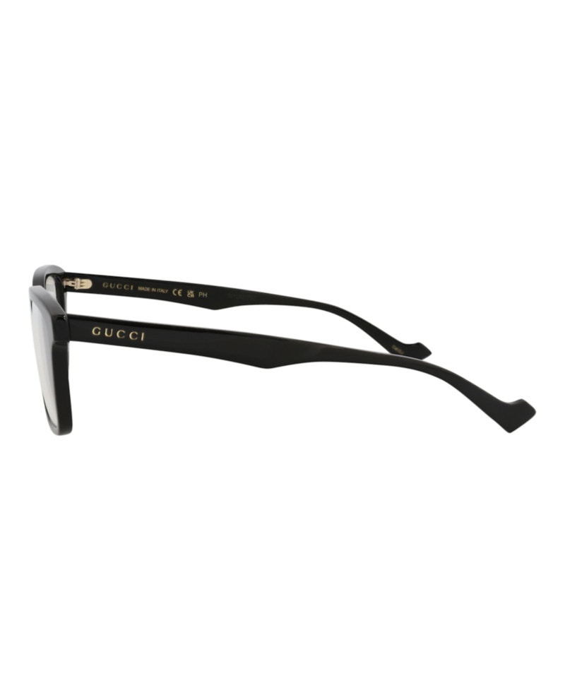 Gucci Square Rectangle Sunglasses Black/Black/Transparent (GG0964S-30013099-001)