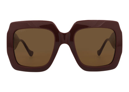 Gucci Square Rectangle Sunglasses Brown (GG1022S-30011773-007)