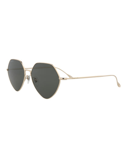 Gucci Square Rectangle Sunglasses Gold/Gold/Grey (GG1182S-30013461-001)