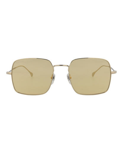 Gucci Square Rectangle Sunglasses Gold/Gold/Orange (GG1184S-30013464-003)