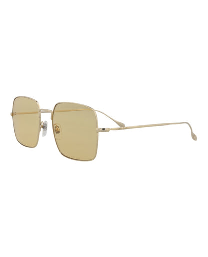 Gucci Square Rectangle Sunglasses Gold/Gold/Orange (GG1184S-30013464-003)