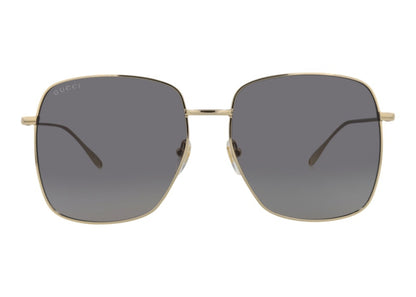 Gucci Square Rectangle Sunglasses Gold/Grey (GG1031S-30011783-001)