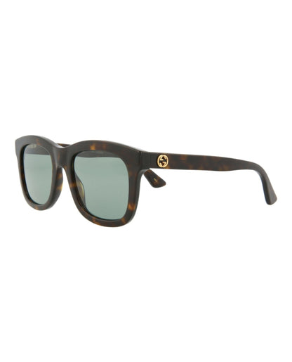 Gucci Square Rectangle Sunglasses Havana/Havana/Green (GG0326S-30002857-002)