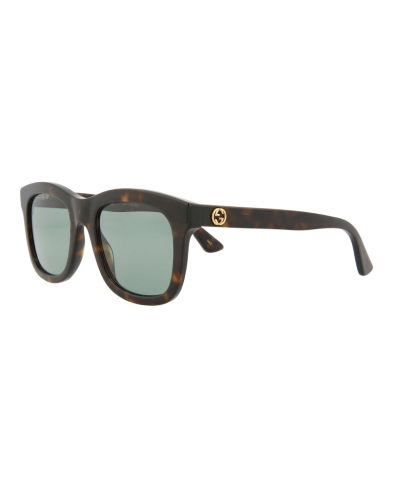 Gucci Square Rectangle Sunglasses Havana/Havana/Green (GG0326S-30002857-002)