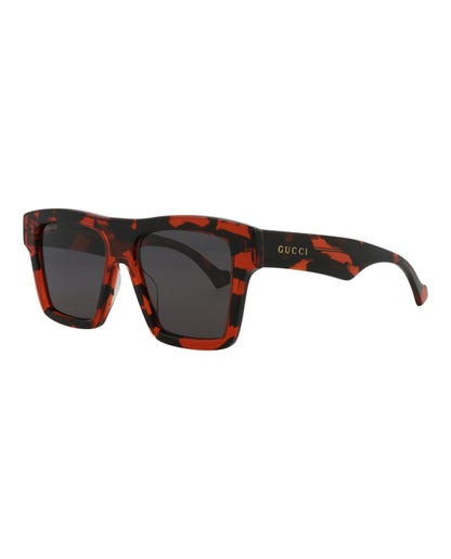Gucci Square Rectangle Sunglasses Havana/Havana/Grey (GG0962S-30011191-012)