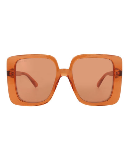 Gucci Square Rectangle Sunglasses Orange/Orange/Orange (GG1314S-30013867-004)