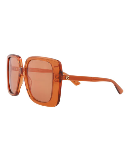 Gucci Square Rectangle Sunglasses Orange/Orange/Orange (GG1314S-30013867-004)