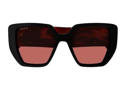 Gucci Square Sunglasses Black/Brown (GG0956S-009-FR)