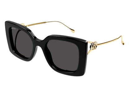 Gucci Square Sunglasses Black Gold (GG1567SA-001-54)