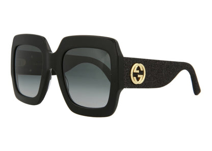 Gucci Square Sunglasses Black/Grey (GG0102S-30001538-001)